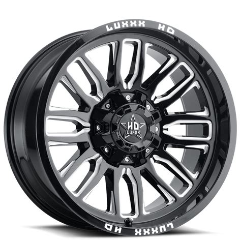 Luxxx Hd Wheels Lhd Gloss Black Milled Off Road Rims Luo