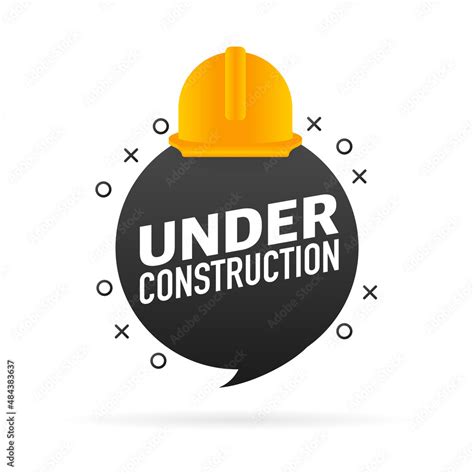 Flat illustration under construction for site design. Vector banner ...