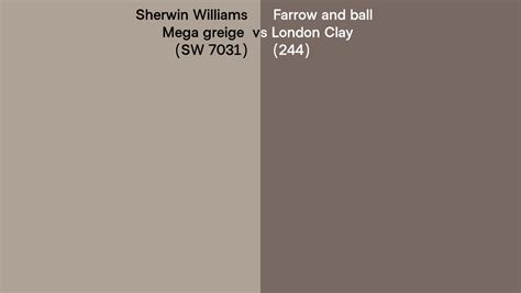 Sherwin Williams Mega Greige Sw Vs Farrow And Ball London Clay