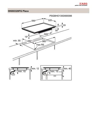 Manual Aeg Encimera Hk693320fg PDF Descarga Gratuita