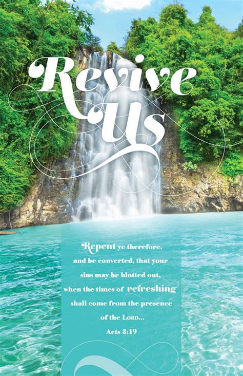 Church Bulletin Inspirational Praise Revive Us Pack Of