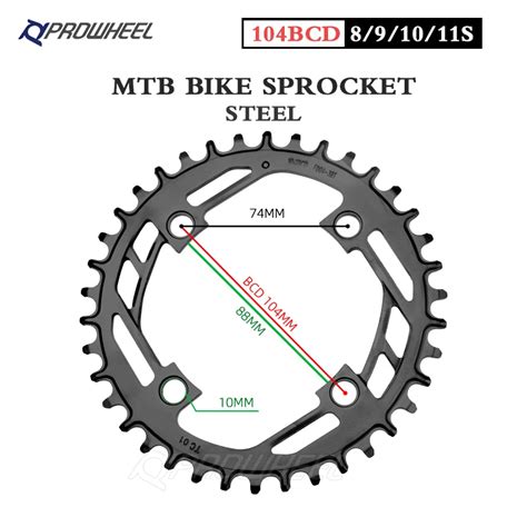 Prowheel Plateau Large Et Troit Pour V Lo De Montagne Pignon En Acier