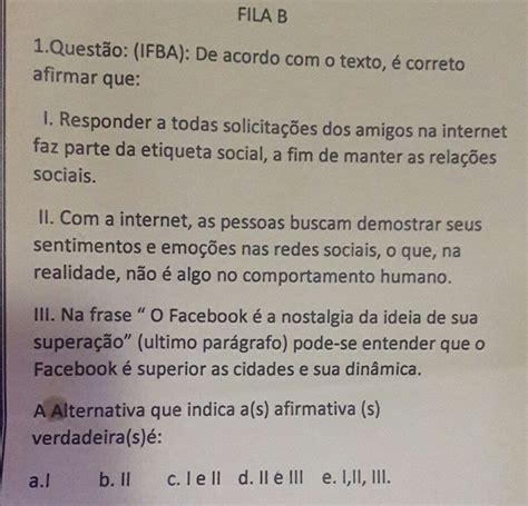 Sobre O Texto Correto Afirmar Que