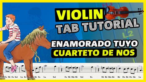 Enamorado Tuyo Violin Tutorial Tab Tutorial Sheet Music For Violin