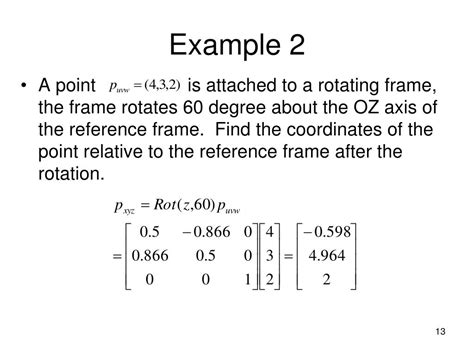 Ppt Kinematics Pose Position And Orientation Of A Rigid Body