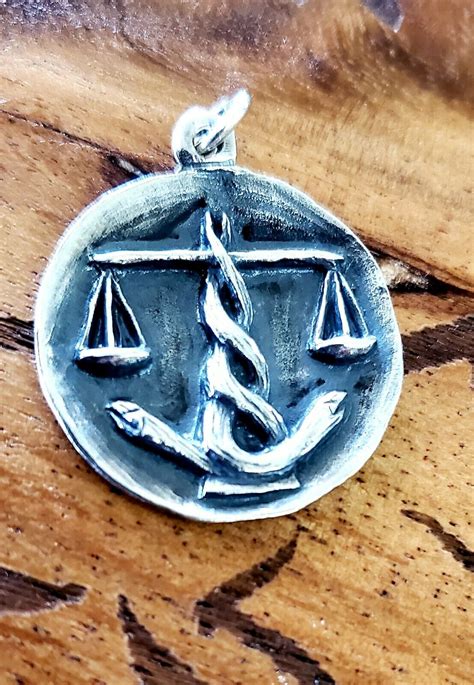 Retired James Avery Libra Scales Pendant With Ja Box Gem