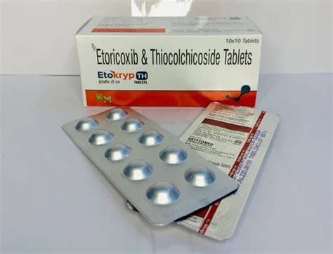 Etoricoxib 60 Mg Thiocolchicoside 4mg Tablet At Rs 2200 Box In