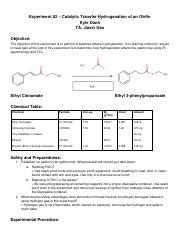 Chem Lab Docx Michelle Yeboah Lab Performed Chem