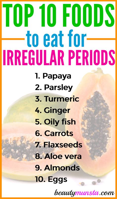 Top 10 Foods To Eat To Regulate Periods Beautymunsta Free Natural