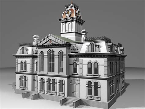 3d Model Victorian Courthouse