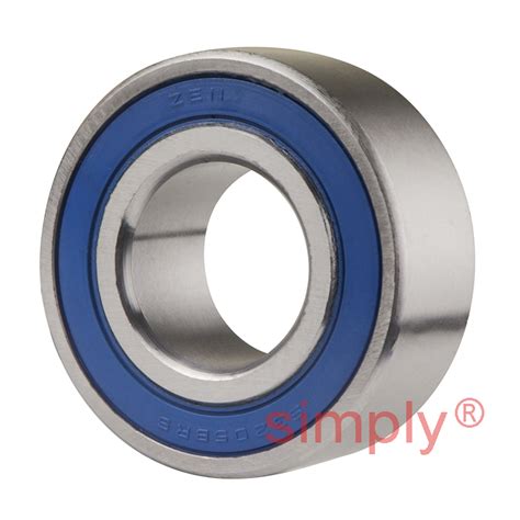 Budget SS32052RS Rubber Sealed Double Row Angular Contact Ball Bearing ...