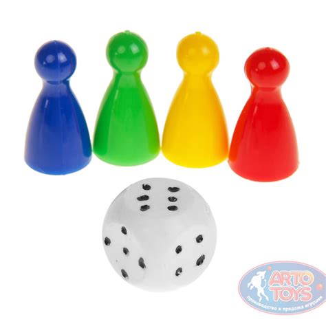 Набор "Чемпион" кубик и 4 фишки купить оптом и в розницу по цене 8 руб ...