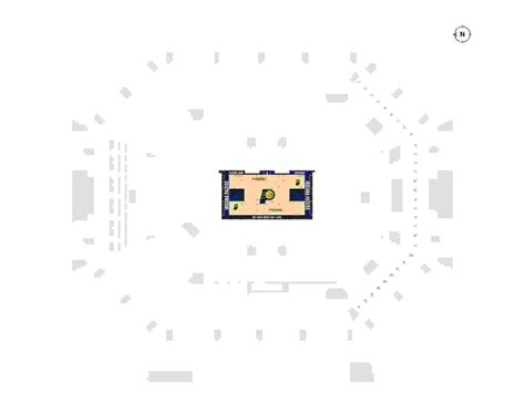 Indianapolis Gainbridge Fieldhouse Seating Chart Indiana Pacers Nba Basketball Inside Capacity