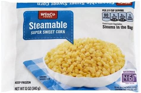 Winco Foods Super, Steamable Sweet Corn - 12 oz, Nutrition Information | Innit