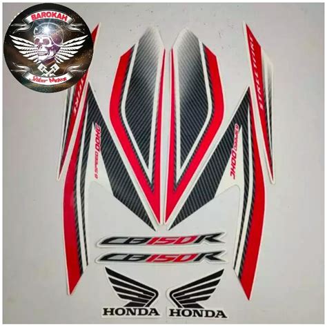 Jual Ajs Striping Stiker Motor Honda Cb R Cb R Putih Stiker