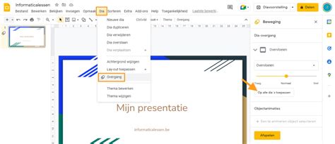 Een Presentatie Maken Met Dias Of Slides Informaticalessen