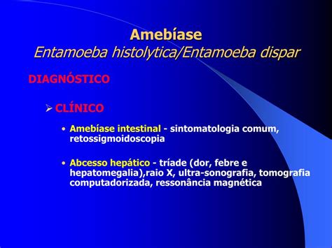 Ppt Entamoeba Histolyticaentamoeba Dispar Outras Amebas Powerpoint Presentation Id2145273