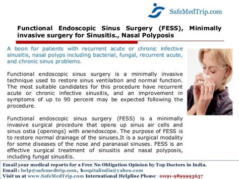 Functional Endoscopic Sinus Surgery Fess Minimally Invasive Surger…