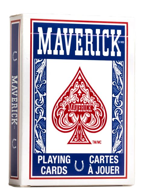 Maverick Playing Cards Standard Index Red And Blue 12