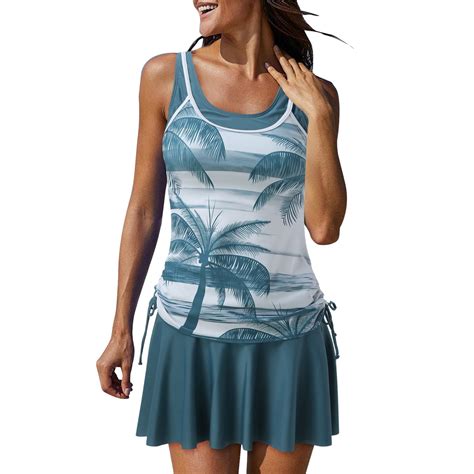 Lady Bkinis Sexy Striped Tankini Print Biquinis Tankinis Female Hawaii