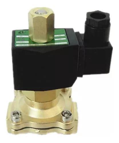 Válvula Solenoide Latão Normal Aberta Rosca 1 Polegada 220v