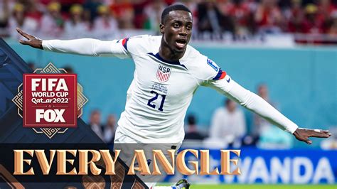 United States Timothy Weah Scores An Impressive Goal In The 2022 Fifa