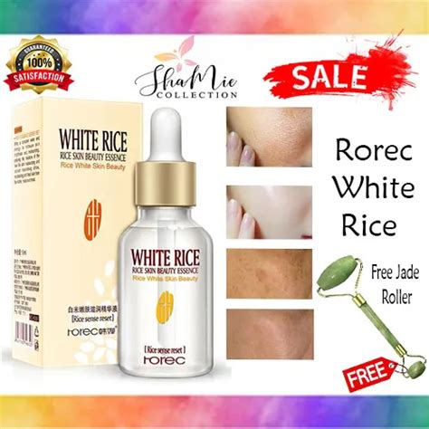 Rorec White Rice Serum Natural And Organic Reduces Wrinkles And Lightens