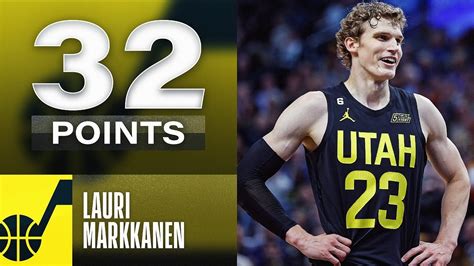 Lauri Markkanen Leads Jazz To Th Win Of The Season Pts Reb