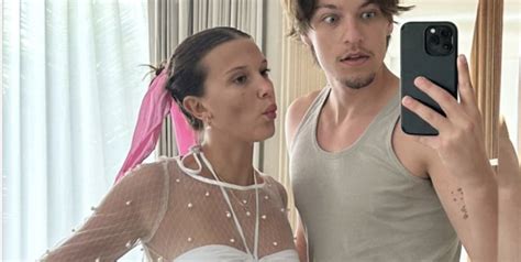 Millie Bobby Brown Gives Major Bride Vibes In A White Bikini With A