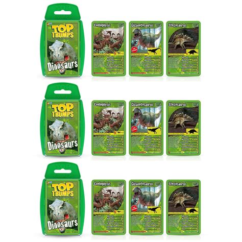 Dinosaurs Card Game, 3 Packs, by Top Trumps - Walmart.com