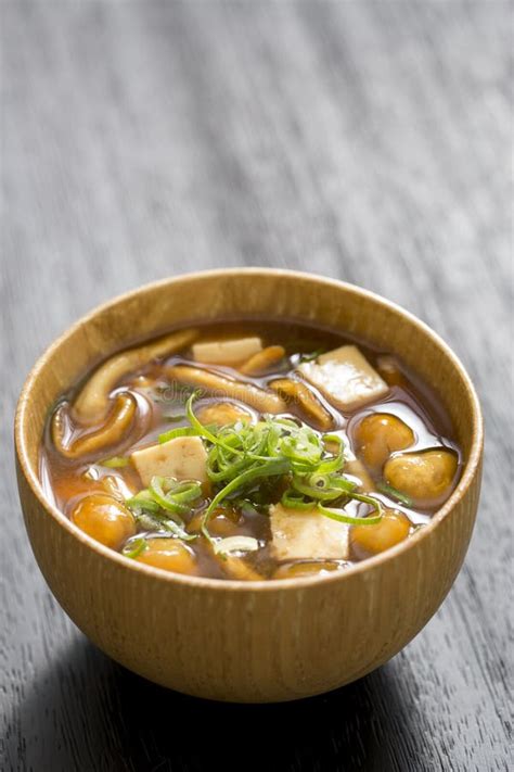 Miso Soup with Pork and Vegetables in Japanese Food Stock Image - Image ...