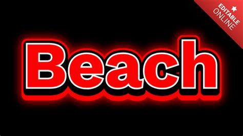 Beach Text Effect Generator