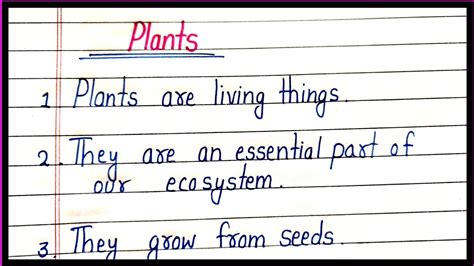 10 Lines On Plants In English Essay On Plants In English Podha Par