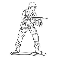 Раскраски солдат и солдатиков | распечатать