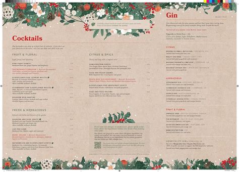 Menu At The Botanist Bar And Restaurant Exeter Exeter