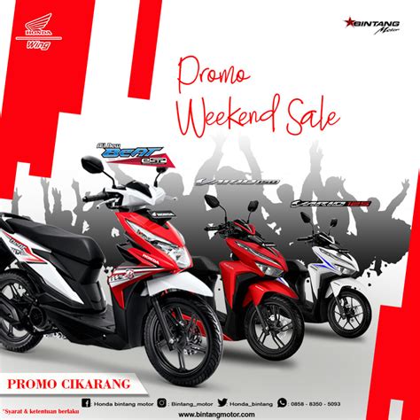 Promo Cikarang November Honda Bintang Motor