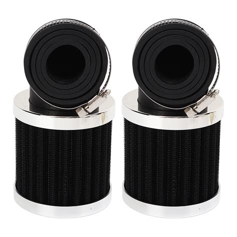 Pcs Motorcycle Air Filter Degree Angled Bend Air Intake Cleaner