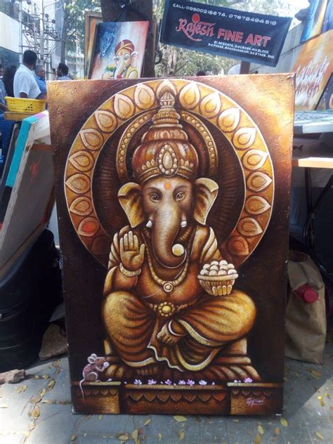 Pin By Mukesh Manoharan On Art Ganesh Art Paintings Art Painting