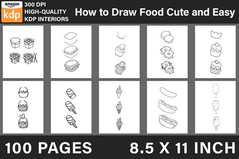 How to Draw Food Cute and Easy Graphic by BreakingDots · Creative Fabrica