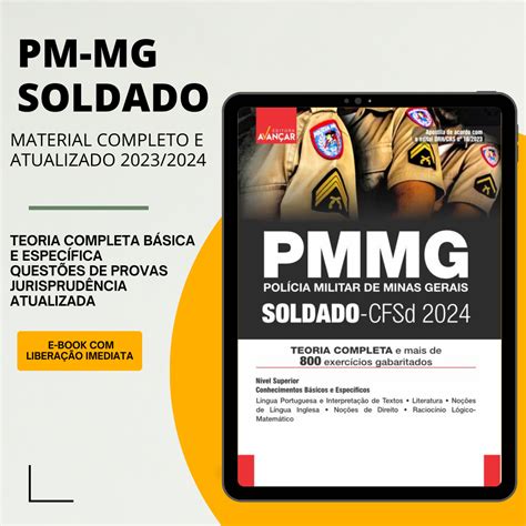 Apostila PM MG Soldado 2023 24 Material Completo E Atualizado E