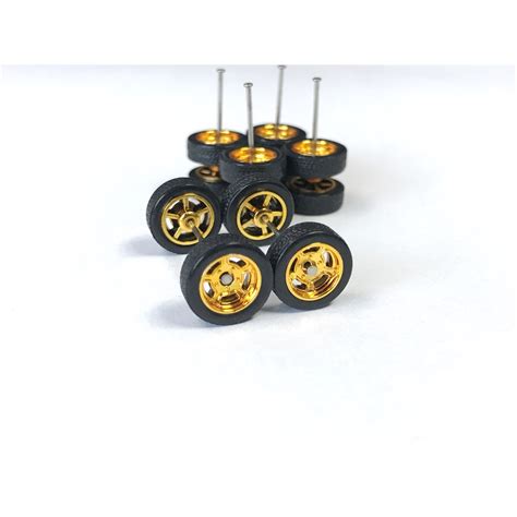 Z009 Hot Wheels Rubber Wheels Tayar Getah Slotted Gold 11mm Axle Medium Shopee Malaysia