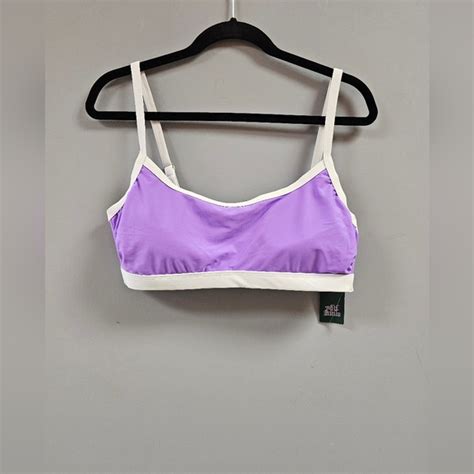 Wild Fable Swim Womens Colorblock Square Neck Bralette Bikini Top Poshmark