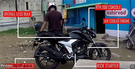 Video Tvs Apache Rtr Facelift Spotted Testing In India Team Bhp