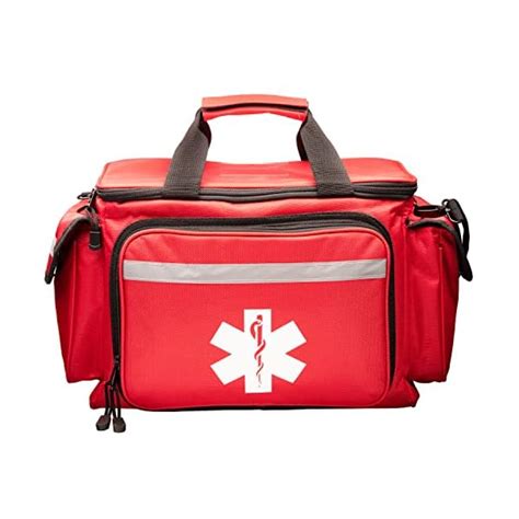 NOVAMEDIC Professional Red Empty Trauma First Aid Medical Bag 15x10