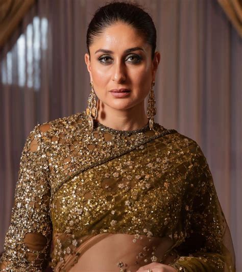 Take Kareena Kapoor Khans Metallic Sabyasachi Sari To A Cocktail Party