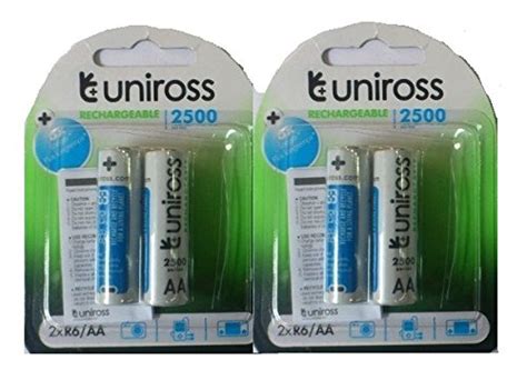 Uniross Ni Mh Aa Rechargeable Battery Mah Set Of Combo Pack