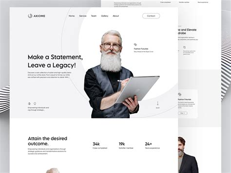 Consulting Website Design by Ahmad ibn kalam on Dribbble