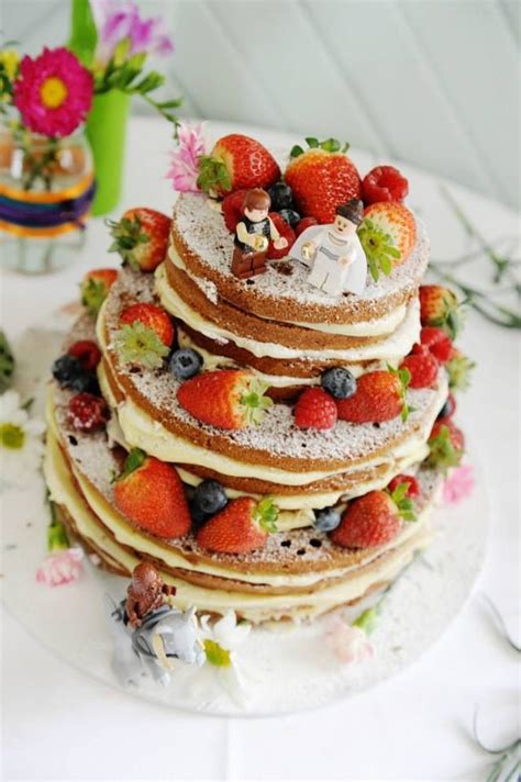 Stunning Geeky Cake Toppers For Your Naked Wedding Cake