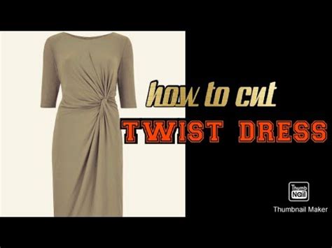 Twist Dress Pattern Drafting Youtube