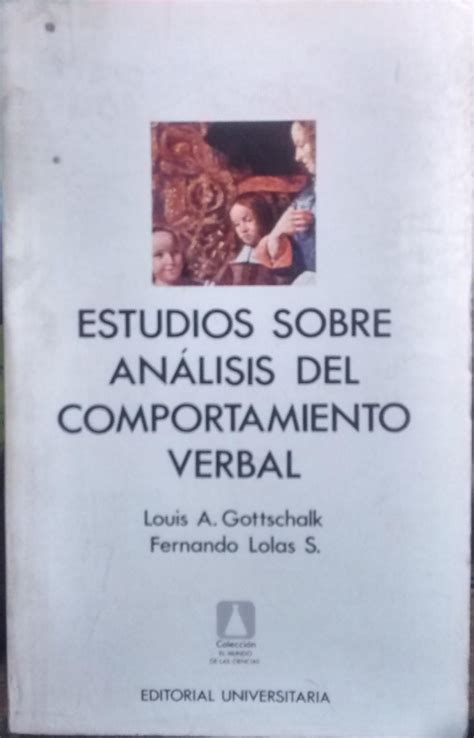 Estudios sobre análisis del comportamiento verbal de Gottschalk Louis